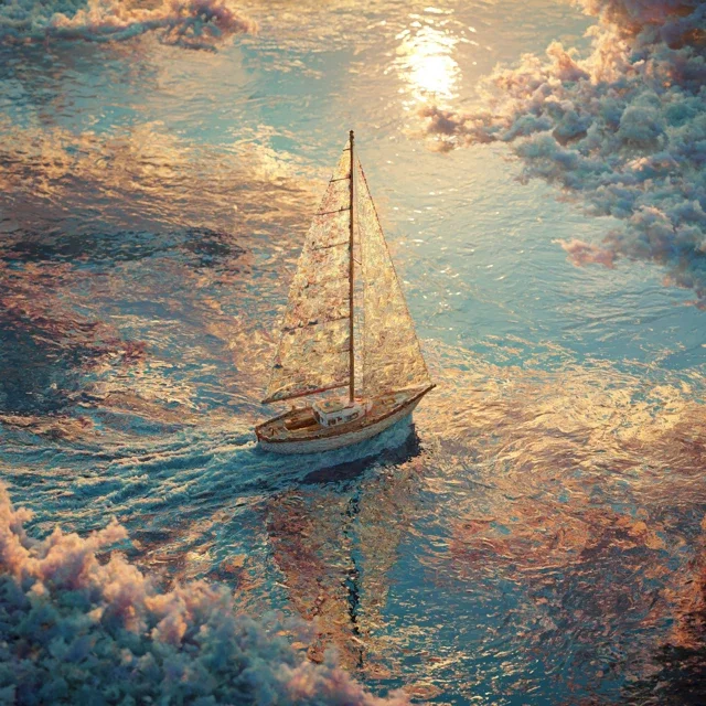 航海航海海洋帆船日历背景图高清素材1142