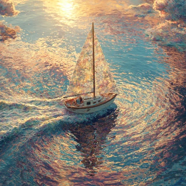 航海航海海洋帆船日历背景图高清素材1143