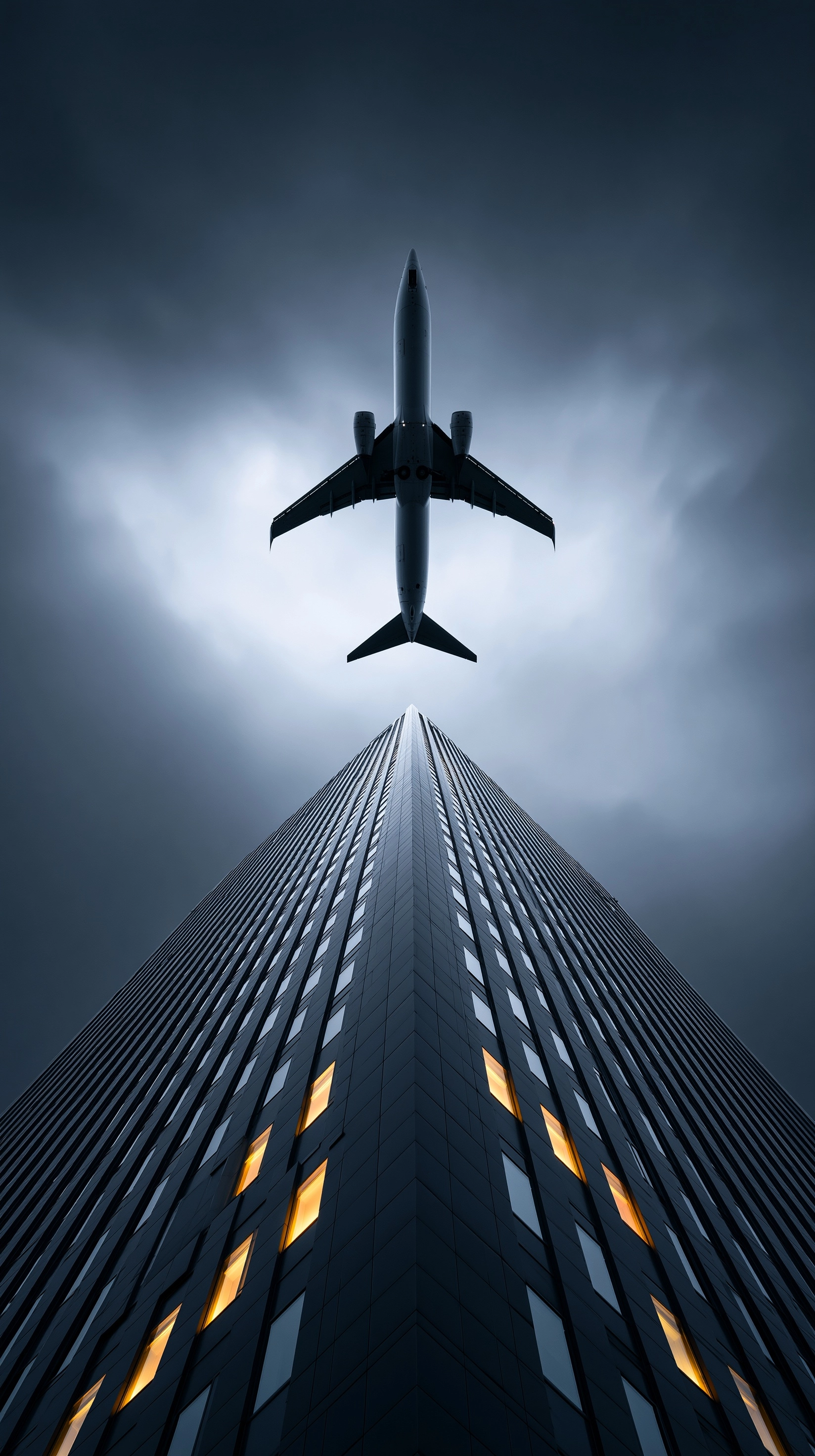 航空建筑天空云景城市建筑日历背景图高清素材1160