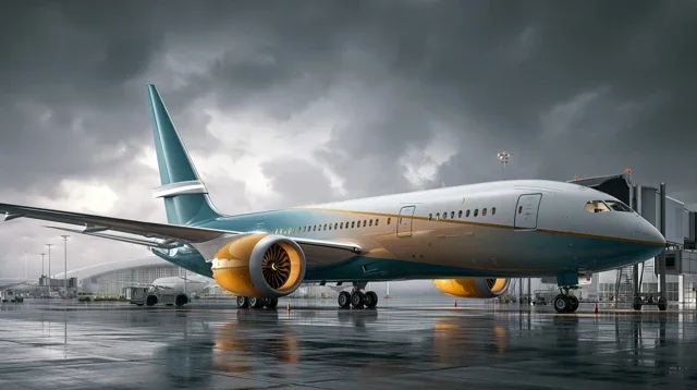 航空森林桥航空飞机电影光影日历背景图高清素材1166