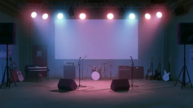 音乐插画动漫极简设计日历背景图高清素材483