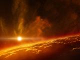 散发光芒的星空