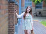小清新户外美女