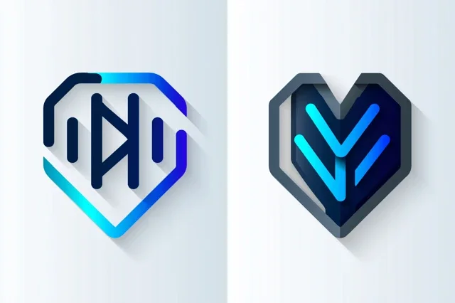标志极简设计矢量LOGO品牌名为VideoV日历背景图高清素材457