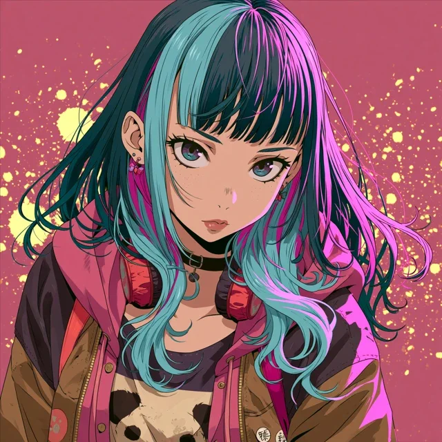 动漫漫画美女音乐日历背景图高清素材54