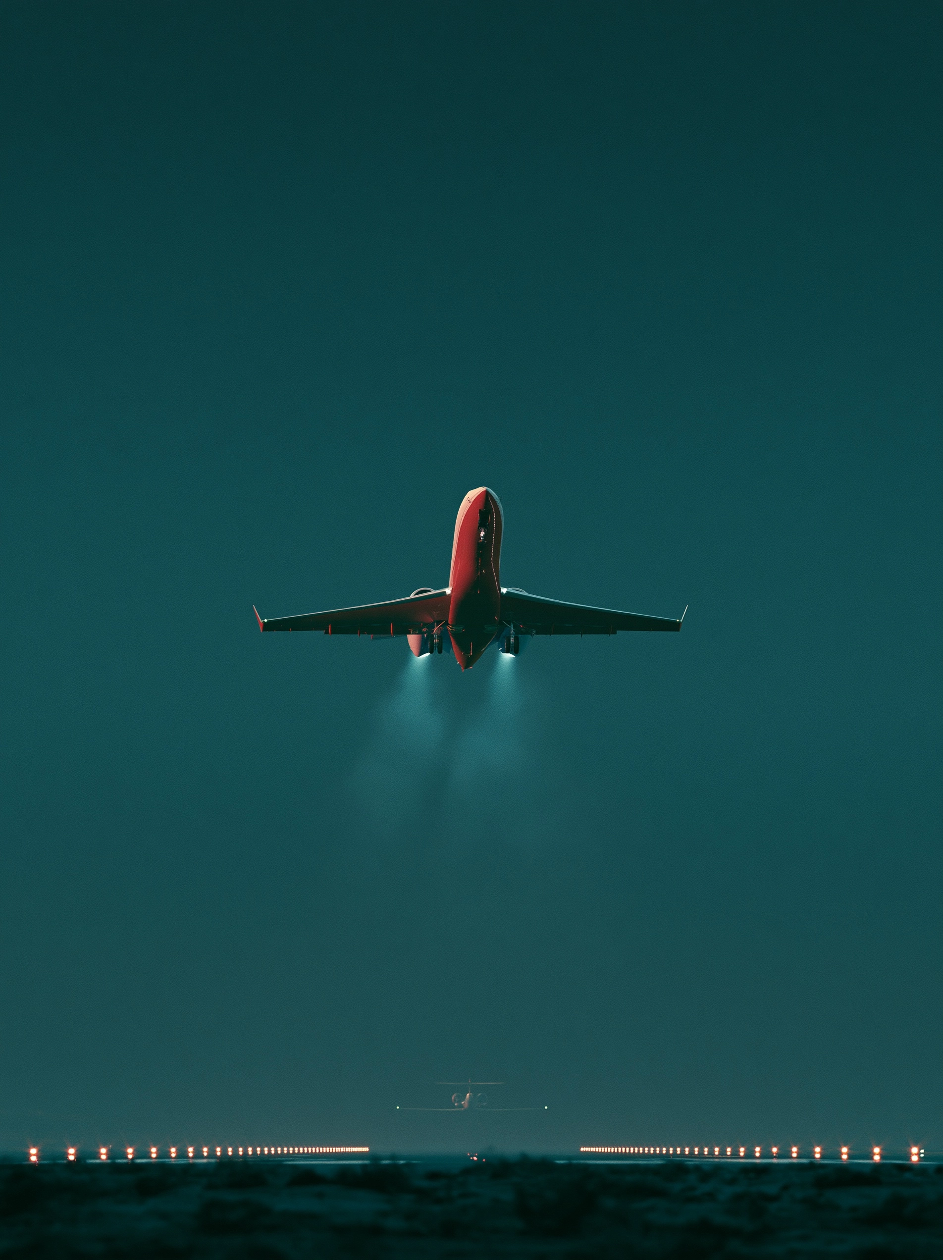 航空天空云景航空飞机电影光影日历背景图高清素材1162