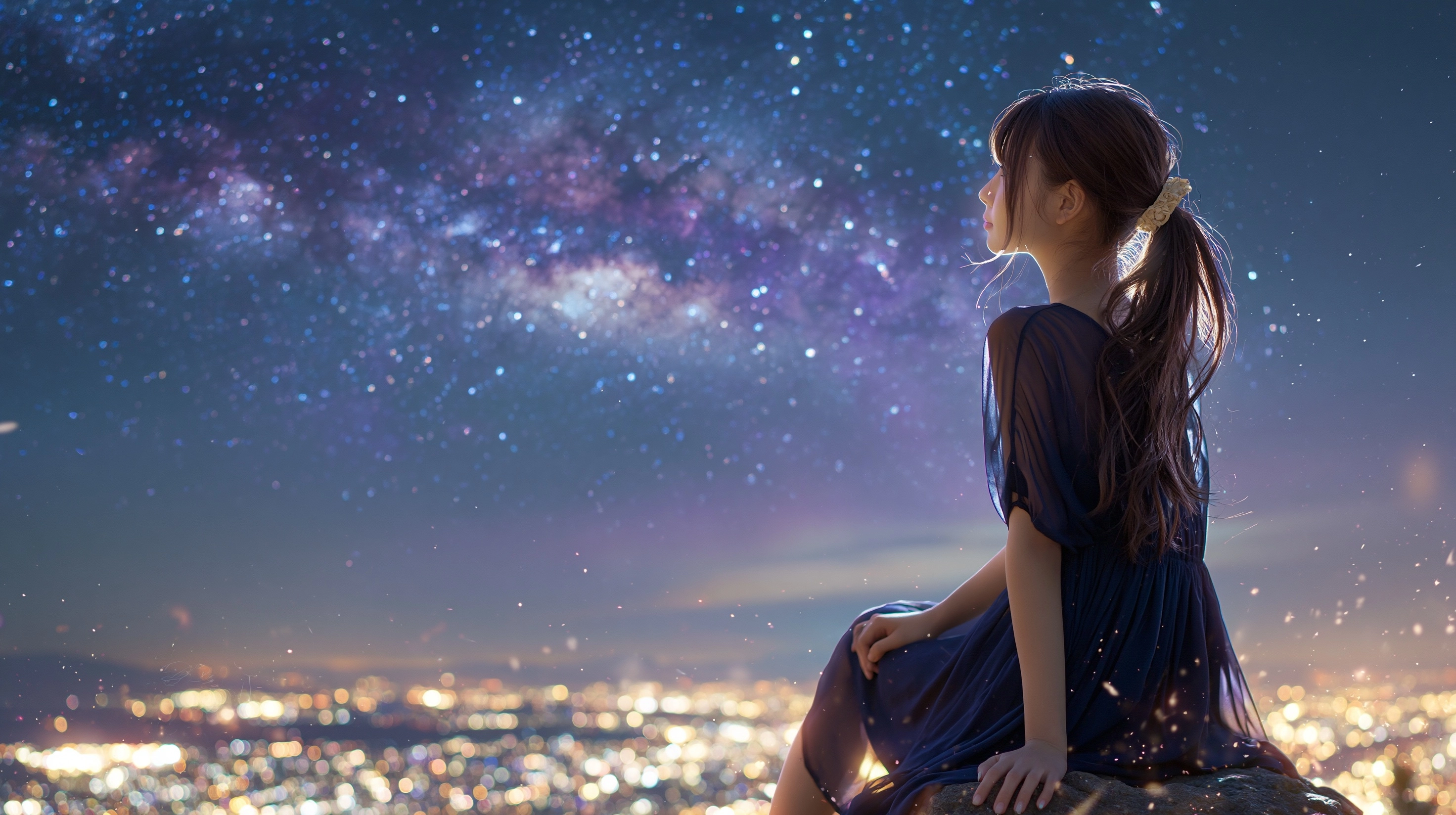 星空银河自然日历背景图高清素材145