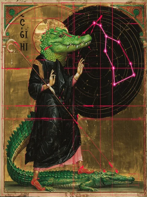 星座艺术早期拜占庭中世纪艺术新艺术运动镶板日历背景图高清素材385